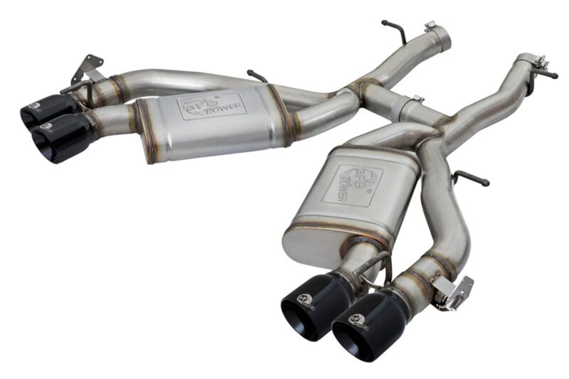 aFe Power 2016-2024 Chevrolet Camaro SS V8-6.2L (sc) M/T MACH Force-Xp 3 IN 304 Stainless Steel Axle-Back Exhaust System Black