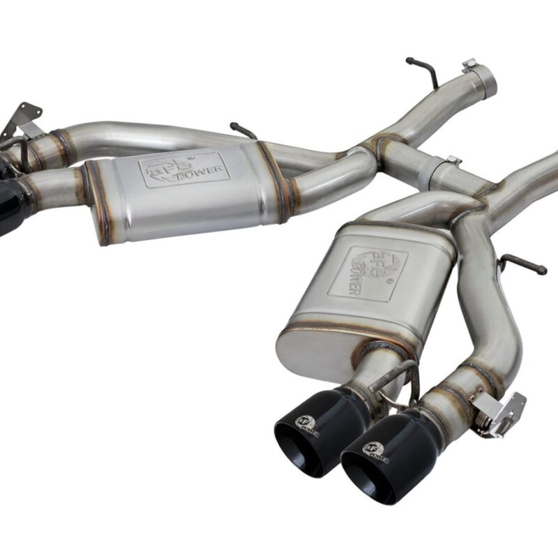 aFe Power 2016-2024 Chevrolet Camaro SS V8-6.2L (sc) M/T MACH Force-Xp 3 IN 304 Stainless Steel Axle-Back Exhaust System Black
