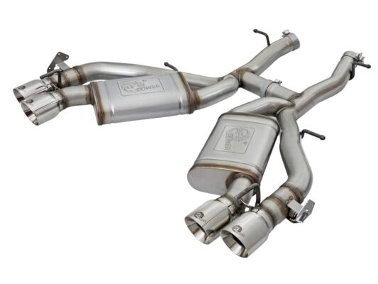 aFe Power 2016-2024 Chevrolet Camaro SS V8-6.2L (sc) M/T MACH Force-Xp 3 IN 304 Stainless Steel Axle-Back Exhaust System Polished
