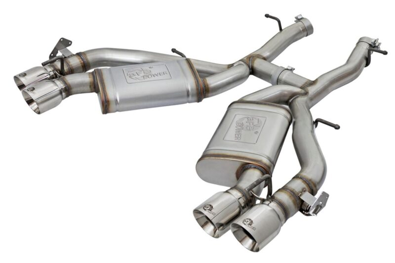 aFe Power 2016-2024 Chevrolet Camaro SS V8-6.2L (sc) M/T MACH Force-Xp 3 IN 304 Stainless Steel Axle-Back Exhaust System Polished