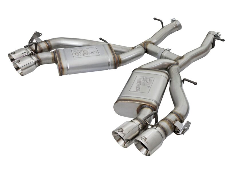 aFe Power 2016-2024 Chevrolet Camaro SS V8-6.2L (sc) M/T MACH Force-Xp 3 IN 304 Stainless Steel Axle-Back Exhaust System Polished