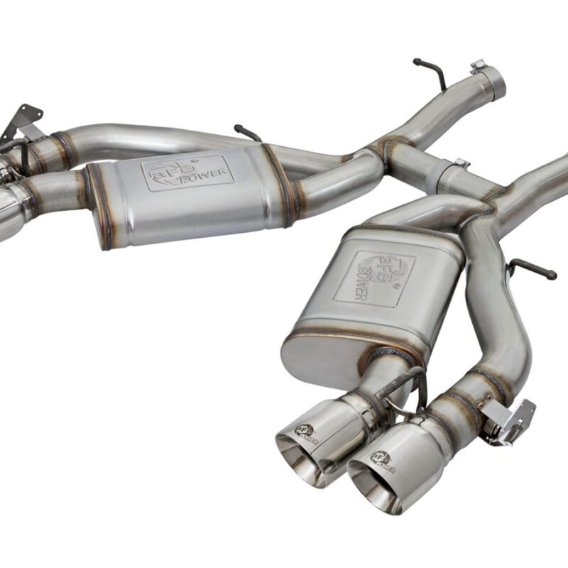 aFe Power 2016-2024 Chevrolet Camaro SS V8-6.2L (sc) M/T MACH Force-Xp 3 IN 304 Stainless Steel Axle-Back Exhaust System Polished