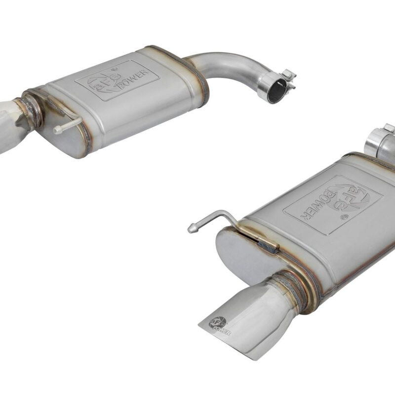 aFe Power 2015-2021 Ford Mustang EcoBoost/V6-3.7L MACH Force-Xp 2-1/2" 409 Stainless Steel Axle-Back Exhaust System