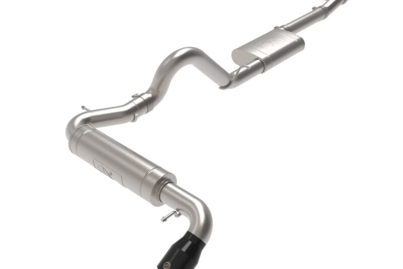 aFe Power 2021-2024 Ford Bronco EcoBoost/V6-2.7L Apollo GT Series 3 IN 409 Stainless Steel Cat-Back Exhaust System w/ Black Tip