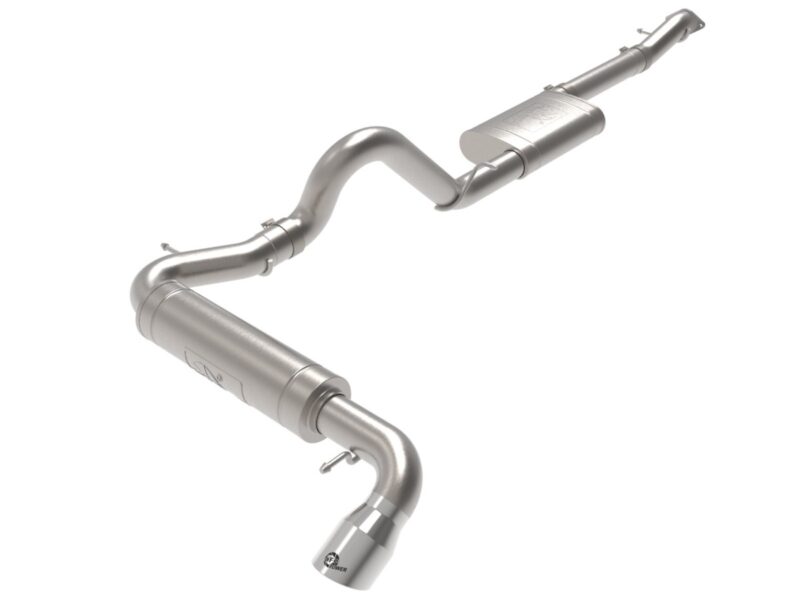 aFe Power 2021-2024 Ford Bronco EcoBoost/V6-2.7L Apollo GT Series 3 IN 409 Stainless Steel Cat-Back Exhaust System w/ Polished Tip