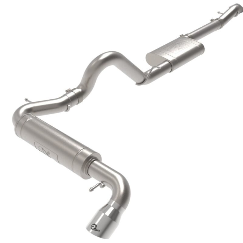 aFe Power 2021-2024 Ford Bronco EcoBoost/V6-2.7L Apollo GT Series 3 IN 409 Stainless Steel Cat-Back Exhaust System w/ Polished Tip