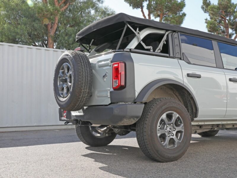 aFe Power 2021-2024 Ford Bronco EcoBoost/V6-2.7L Apollo GT Series 3 IN 409 Stainless Steel Cat-Back Exhaust System w/ Polished Tip - Image 2
