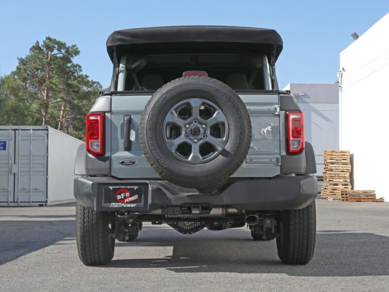 aFe Power 2021-2024 Ford Bronco EcoBoost/V6-2.7L Apollo GT Series 3 IN 409 Stainless Steel Cat-Back Exhaust System w/ Polished Tip - Image 3