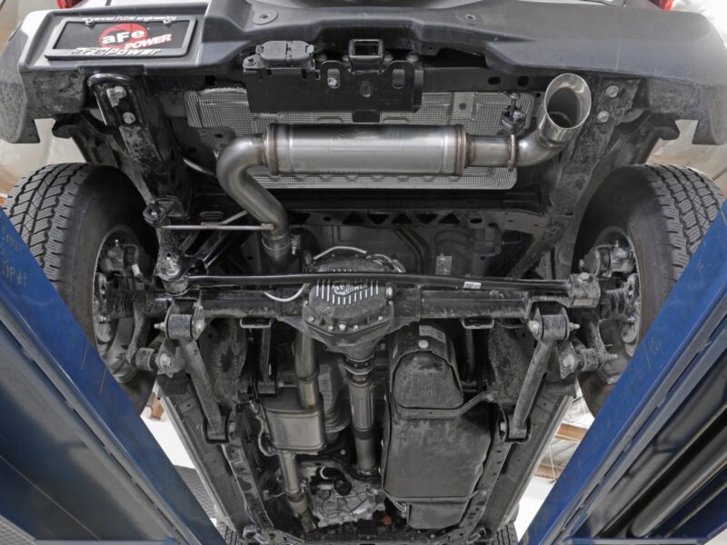aFe Power 2021-2024 Ford Bronco EcoBoost/V6-2.7L Apollo GT Series 3 IN 409 Stainless Steel Cat-Back Exhaust System w/ Polished Tip - Image 4