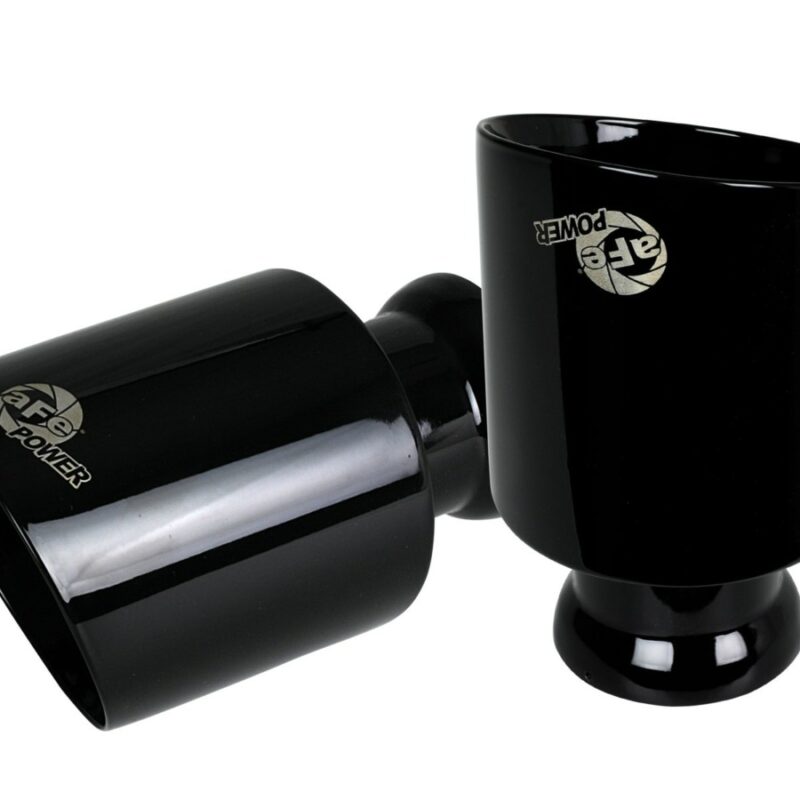 aFe Power 2015-2023 Dodge Charger/Hellcat V8-6.2L/6.4L MACH Force-Xp 4-1/2 IN Black Direct-Fit Exhaust Tip Set