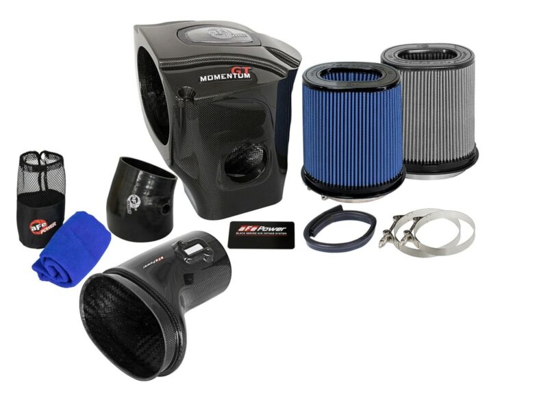 aFe Power 2015-2016 Dodge Challenger/Charger SRT Hellcat V8-6.2L (sc) HEMI Black Series Momentum Carbon Fiber Cold Air Intake System w/Dual Filter Media - Image 3