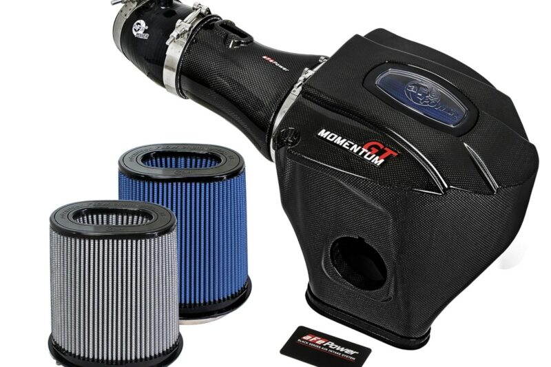 aFe Power 2015-2016 Dodge Challenger/Charger SRT Hellcat V8-6.2L (sc) HEMI Black Series Momentum Carbon Fiber Cold Air Intake System w/Dual Filter Media