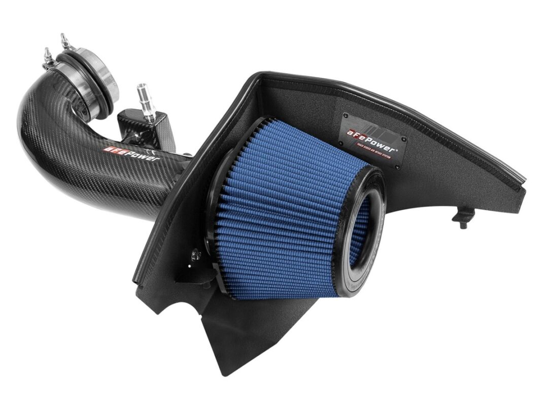 aFe Power 2016-2024 Chevrolet Camaro SS V8-6.2L Track Series Carbon Fiber Cold Air Intake System w/Pro 5R Filter