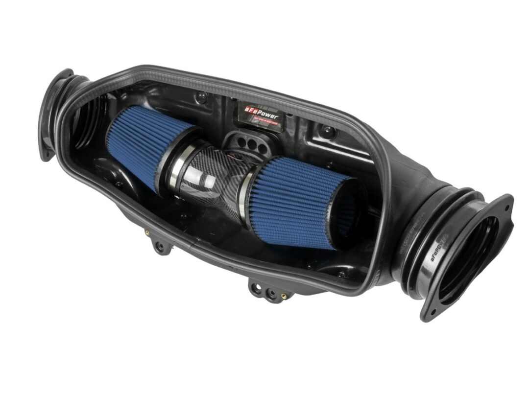 aFe Power 2020-2024 Chevrolet Corvette C8  V8-6.2L Track Series Carbon Fiber Cold Air Intake System w/Pro 5R Filterss