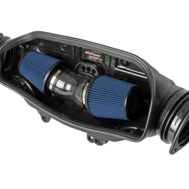 aFe Power 2020-2024 Chevrolet Corvette C8  V8-6.2L Track Series Carbon Fiber Cold Air Intake System w/Pro 5R Filterss