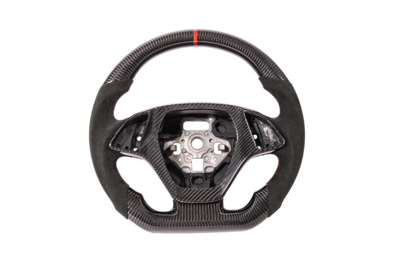 EOS 2014-2019 Chevrolet Corvette C7 Carbon Fiber Steering Wheel w/Alcantara & Center Cover