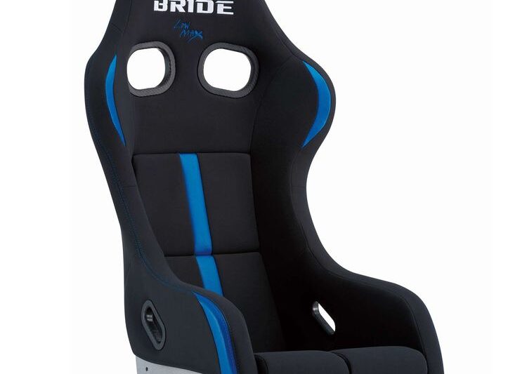 Bride Japan Zetaiv IV Reims (Black-Blue) – Silver FRP Back – Standard Cushion – Low Max