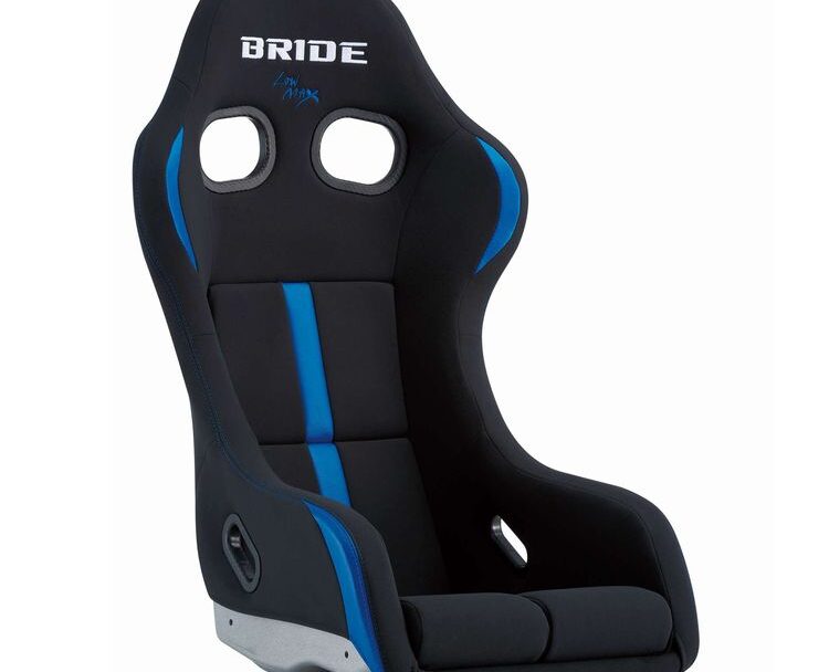 Bride Japan Zetaiv IV Reims (Black-Blue) – Silver FRP Back – Standard Cushion – Low Max