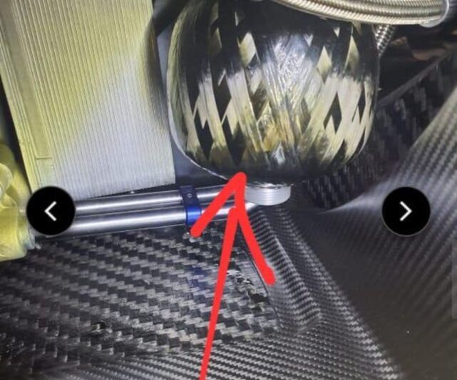 Genuine McLaren 2019-2020 McLaren Senna USDM OEM Passenger Carbon Fiber Rebound Suspension Accumulator