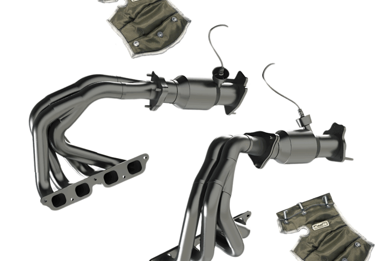 Kooks 2023-2025 Chevrolet Corvette Z06 1-7/8" x 2" Tri-Y Headers, Ultra Green Conns. & Heat Blankets