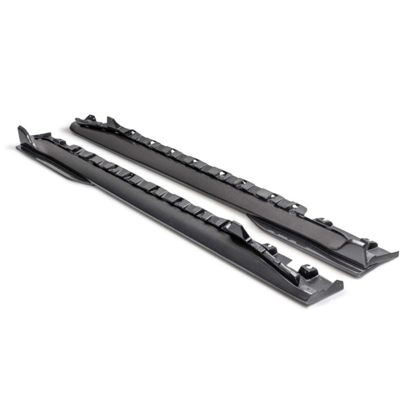 Anderson Composites Type-GT5 Carbon Fiber Side Rocker Panel Splitter for 2024-2025 Ford Mustang