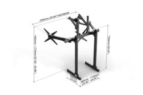Trak Racer Large Freestanding Quad Monitor Stand - 1200mm / 47.25" Wide - Image 4