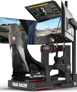 Trak Racer Large Freestanding Quad Monitor Stand - 1200mm / 47.25" Wide