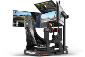Trak Racer Large Freestanding Quad Monitor Stand - 1200mm / 47.25" Wide