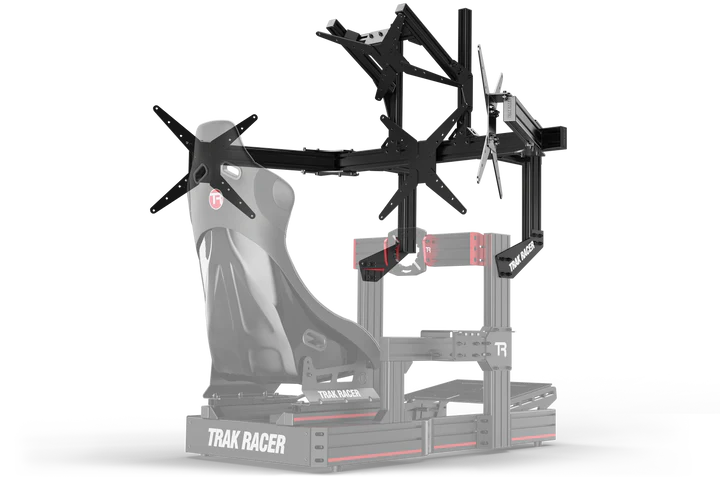 Large Cockpit-Mounted Quad Monitor Stand - 1200mm / 47.25 in. Wide