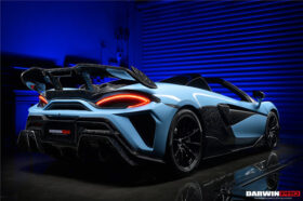 DarwinPro Aerodynamics DarwinPRO 600LT BKSS Style Partial Carbon Fiber Rear Bumper for McLaren 600LT - Image 4