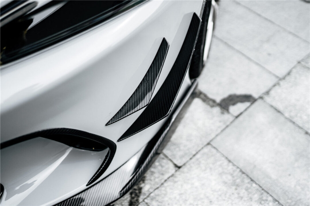 DarwinPRO 2020-2023 McLaren GT WP Style Dry Carbon Fiber Front Bumper Canards