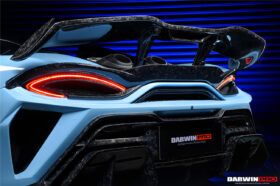 DarwinPro Aerodynamics DarwinPRO 600LT BKSS Style Partial Carbon Fiber Rear Bumper for McLaren 600LT - Image 2