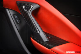 DarwinPro Aerodynamics DarwinPRO Corvette C7 Z06 Grandsport Dry Carbon Fiber Interior Door Handle Molding Cover Trims for C7