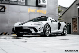 DarwinPro Aerodynamics DarwinPRO GT WP Style Dry Carbon Fiber Front Bumper Canards for McLaren GT - Image 4