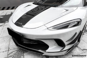DarwinPro Aerodynamics DarwinPRO GT WP Style Dry Carbon Fiber Front Bumper Canards for McLaren GT - Image 3
