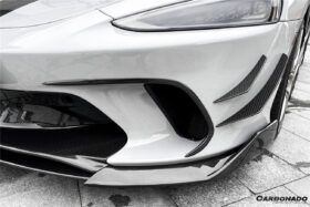 DarwinPro Aerodynamics DarwinPRO GT WP Style Dry Carbon Fiber Front Bumper Canards for McLaren GT - Image 5