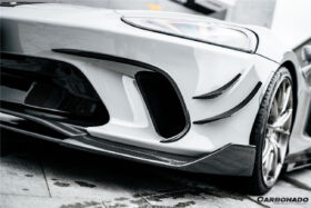 DarwinPro Aerodynamics DarwinPRO GT WP Style Dry Carbon Fiber Front Bumper Canards for McLaren GT - Image 6