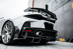 DarwinPro Aerodynamics DarwinPRO GT WP Style DRY Carbon Fiber Rear Bumper Side Canards for McLaren GT - Image 2