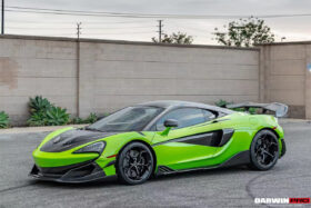 DarwinPro Aerodynamics DarwinPRO 600LT BKSS Style Carbon Fiber Trunk Spoiler for McLaren 600LT - Image 5