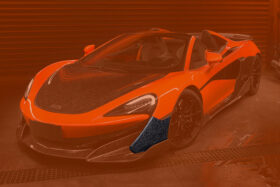 DarwinPro Aerodynamics DarwinPRO 600LT Carbon Fiber Front Bumper Side Splitter for McLaren 600LT - Image 2