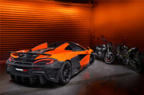 DarwinPro Aerodynamics DarwinPRO 600LT Carbon Fiber Rear Bumper Side Canards for McLaren 600LT - Image 3