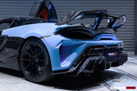 DarwinPro Aerodynamics DarwinPRO 600LT BKSS Style Partial Carbon Fiber Rear Bumper for McLaren 600LT - Image 11