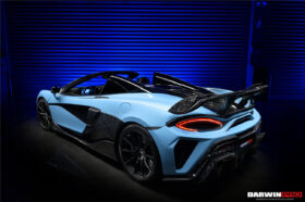 DarwinPro Aerodynamics DarwinPRO 600LT BKSS Style Partial Carbon Fiber Rear Bumper for McLaren 600LT - Image 3