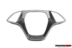 DarwinPro Aerodynamics DarwinPRO Corvette C7 Z06 Grandsport Dry Carbon Fiber Interior Steering Wheel Cover Trim for C7