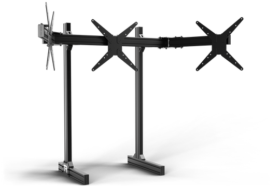 Trak Racer Large Freestanding Triple Monitor Stand - 1200Mm / 47.25" Wide - Image 2