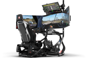 Trak Racer Large Freestanding Quad Monitor Stand - Up To 45" Displays