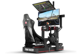 Trak Racer Large Cockpit-Mounted Dual Monitor Stand - 1200Mm / 47.25" Wide
