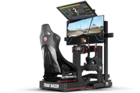 Trak Racer Large Freestanding Dual Monitor Stand - 1200Mm / 47.25" Wide