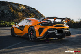 DarwinPro Aerodynamics DarwinPRO 600LT BKSS Style Partial Carbon Fiber Rear Bumper for McLaren 600LT - Image 5