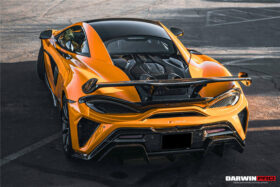 DarwinPro Aerodynamics DarwinPRO 600LT BKSS Style Partial Carbon Fiber Rear Bumper for McLaren 600LT - Image 7